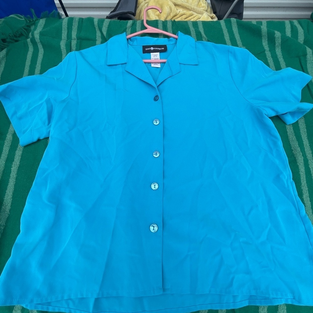 Sag Harbor - Blue Button-Up Shirt